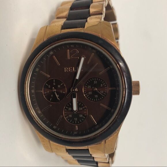 Relic, Round, Bronze & Gold Stainless, Watch - Picture 3 of 5